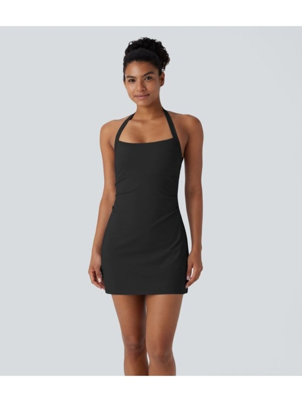 HALARA Black Backless Halter Active Dress Size Small NEW NWT